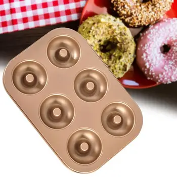 

6 Mini Donut Stainless Steel Mould Chocolate Mold Baking Doughnuts Tray DIY Baking Tools Mould Kitchen Cake Pans Mold