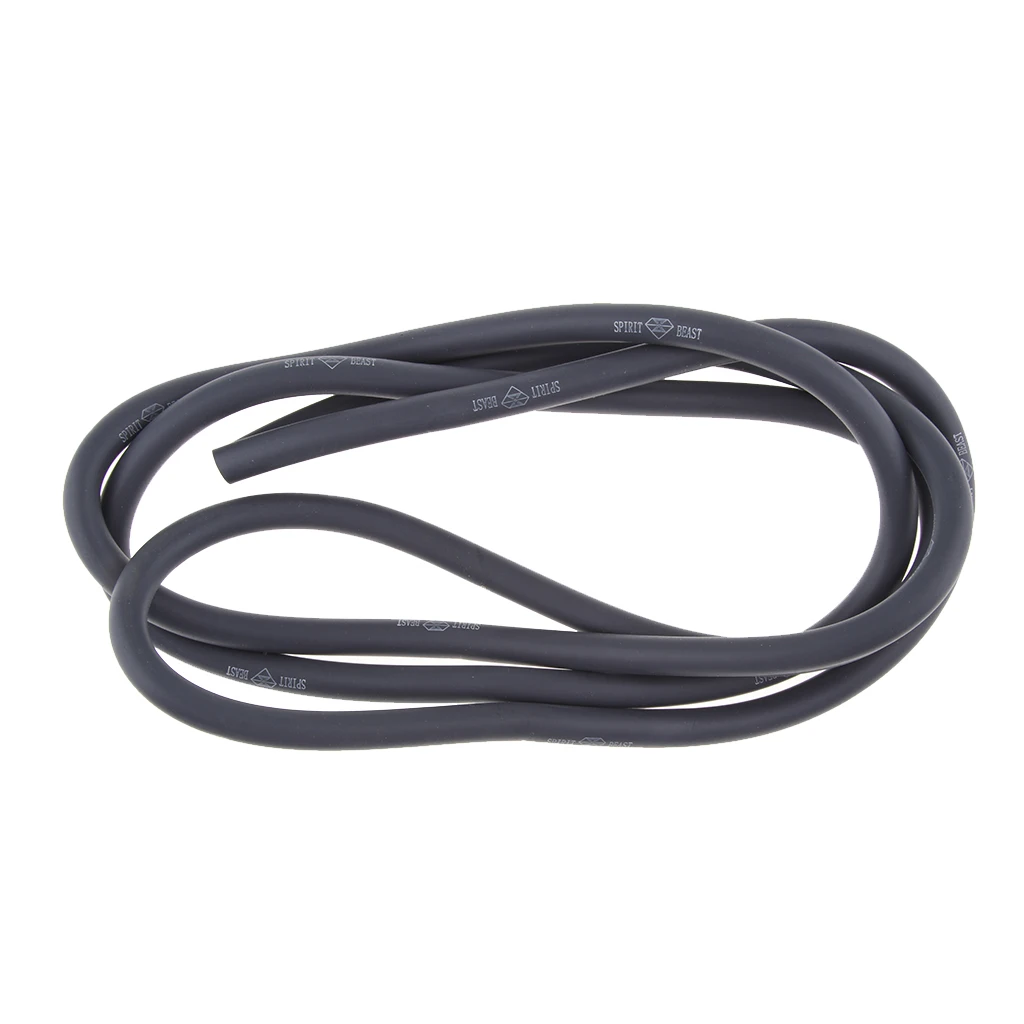 1M Reinforced Grey Motorcycle Rubber Hose Flexible Fuel Petrol Oil Pipe Tube