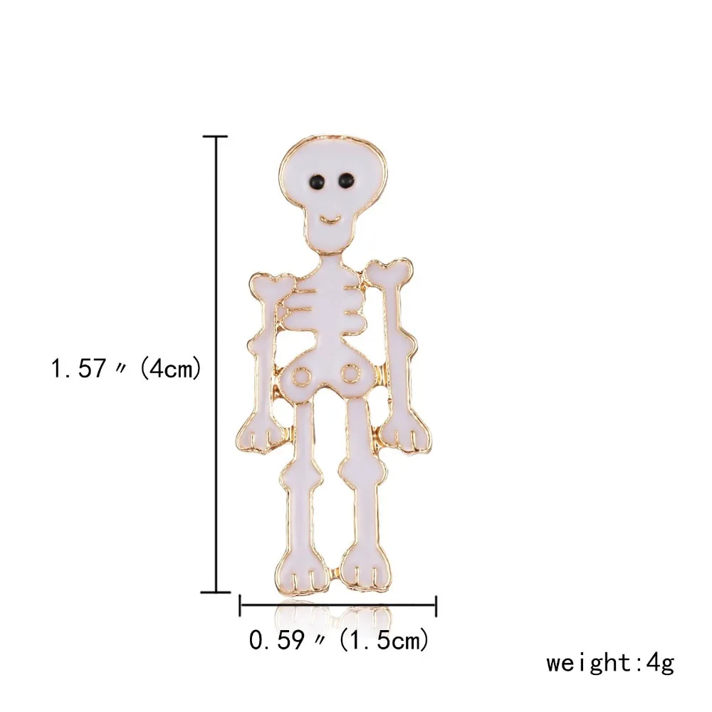 Ринху мультфильм Хэллоуин подарок милый Призрак брошь Хэллоуин со скелетом-тыквой эмаль значок брошь булавки Хэллоуин ювелирные изделия вечерние подарок