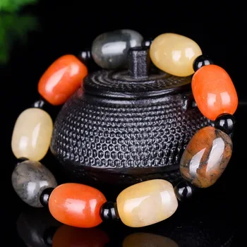 

Natural Xinjiang Golden Jade Candy Color Bracelet