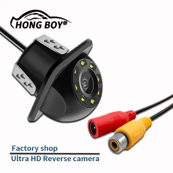 

Free shipping, 8LED CCD small straw hat reversing camera IP67 waterproof HD 170 degree super wide-angle night vision camera