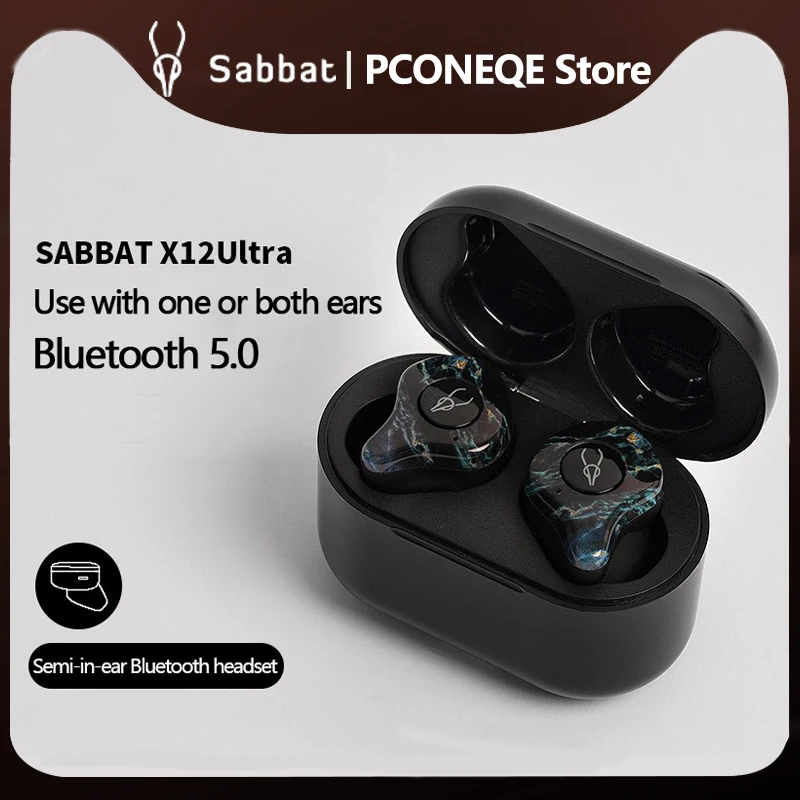 Беспроводные TWS-наушники Sabbat X12 Ultra Bluetooth-совместимые наушники гарнитура IPX5