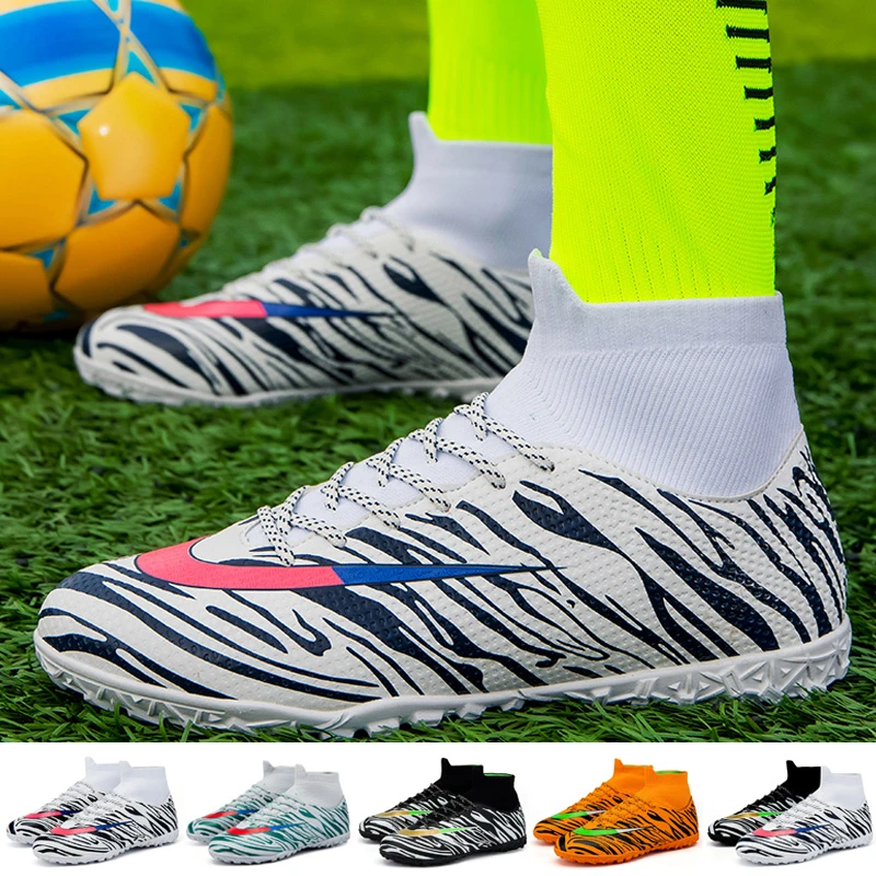 Zapatos fútbol para niños, botas de fútbol profesionales, tacos de fútbol botas con tachuelas de