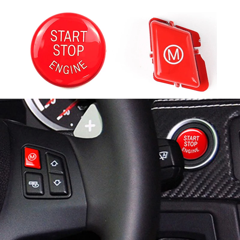 Blue M Model Start Stop Engine Button Car Steering Wheel For Bmw 3 Series M3 E90 E91 E92 E93