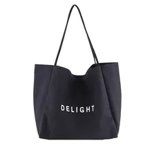 Модная женская Холщовая Сумка на плечо из овечьей шерсти, большая сумка для покупок с простым буквенным принтом, высококачественные сумочки, сумки для покупок, Sac Cabas