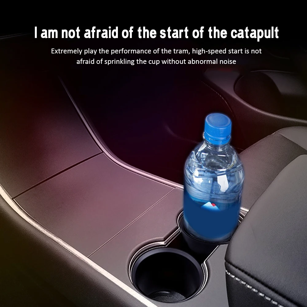 Car Cup Holder Drink Holder Water Cup Fixer High Quality ABS Water Cup Holder Cover Insert Expender Adapter for Tesla Model 3