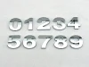 Пластиковые 3d хромированные буквы и цифры на заказ, самоклеящиеся наклейки алфавита, автомобильные знаки, аксессуары для украшения автомоб... ► Фото 2/3