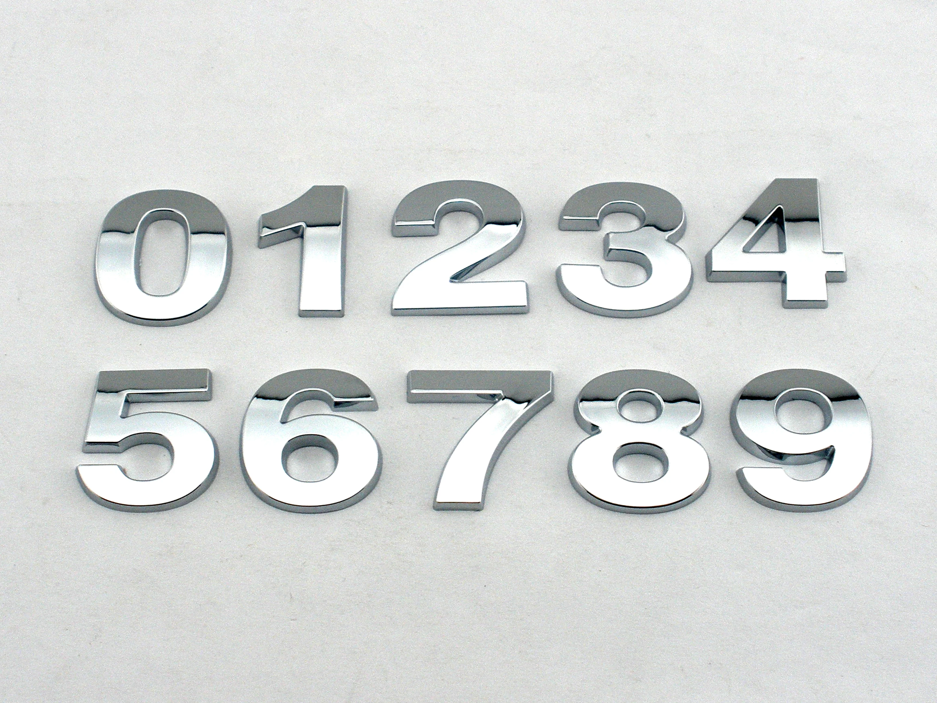 25Mm Hoge Custom Plastic 3d Chrome Letters & Numbers Zelfklevende Alfabet Auto Sticker Auto Teken Auto Accessoires Decoratie - Auto´s & Motoren