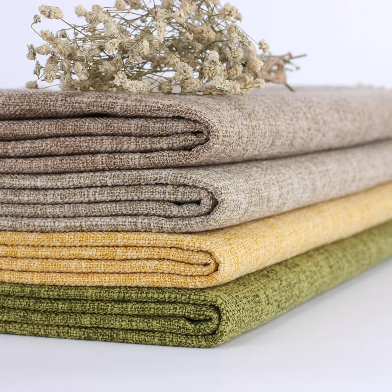 

Wide 58" Japanese Old Coarse Canvas Art Plain Cotton Linen Upholstery Sofa Fabric For Table Cloth Chair Cover Diy Material