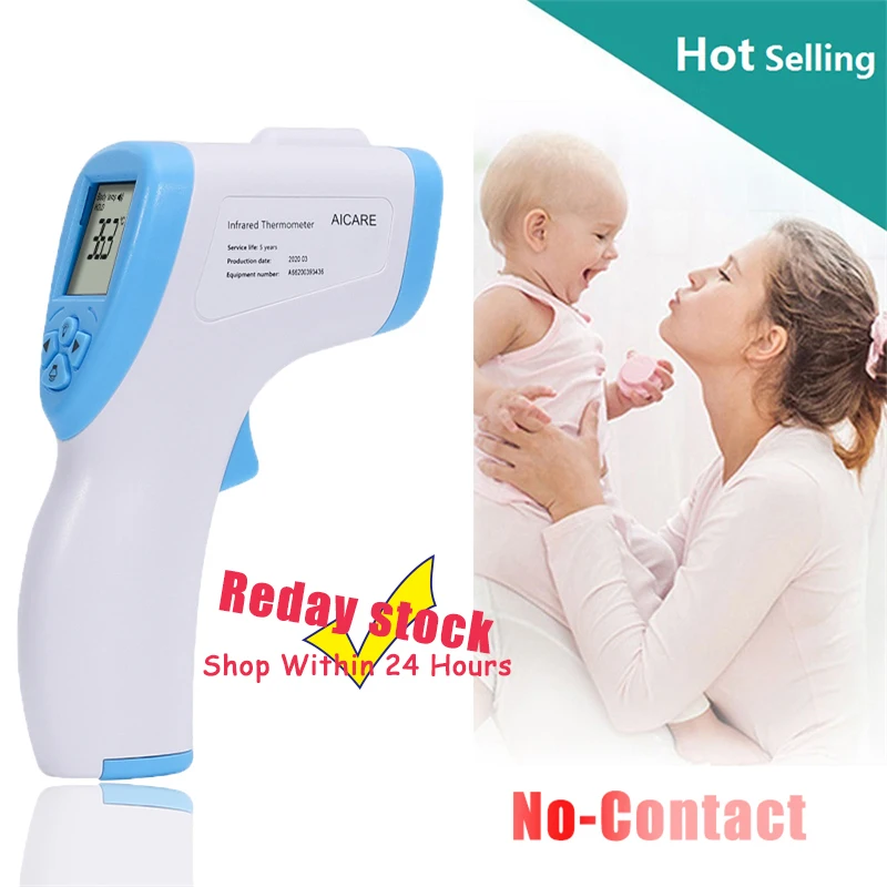 

2020 Baby Forehead Thermometer Digital Temperature Measurement Non-Contact IR Body Fever Infrared Thermometer Gun Baby Kids