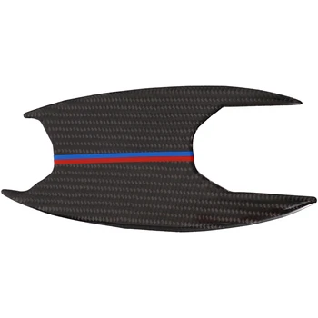 

4 PCS NEW Carbon Fiber Outer Door Handle Bowl Cover Trim Fit for BMW 3 Series G20 G28 325Li 330D 335 2019-2020