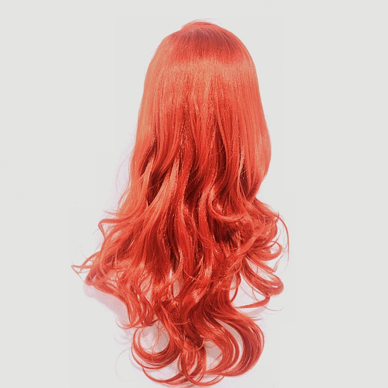 Женский парик для Хэллоуина с русалочкой, карнавальный парик, красный волнистый парик Ариэль, вечерние, для сцены, для ролевых игр, taylor, Красный Стильный парик