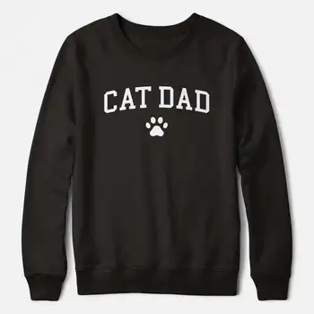 

Cat Dad Sweatshirt Unisex Stay At Home Fur Papa Cat Lover Top Kawaii Sweatshirt Full Sleeve Casual Pullover 2019 Autumn Winter