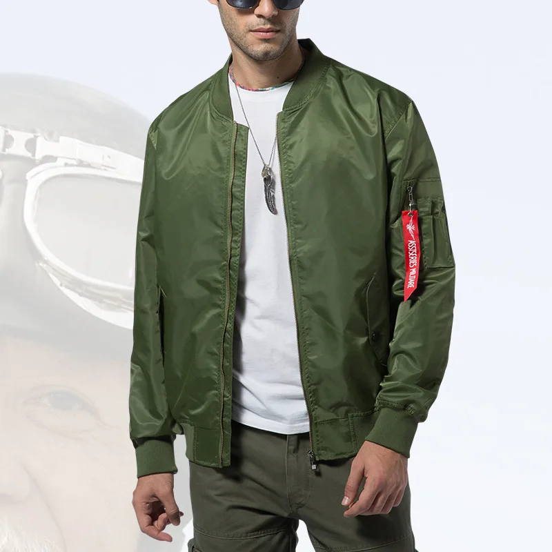 Günstige Neue Beiläufige Mens Jacke Armee Militär Flug Pilot Bomber Jacken Herren Frühling Herbst Oberbekleidung Militär Jacke Große Größe 8xl JK103
