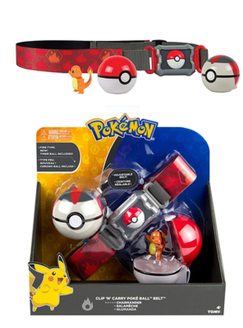 Takara Tomy Pokemon Toys: Pokeball with Belt | Action Figure Model Toys | Elf Ball with Retractable Belt | Children Kids Gifts image 6