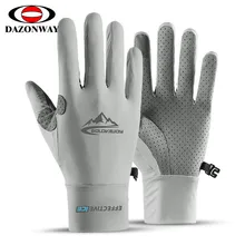 Перчатки для гольфа для спорта на открытом воздухе летние перчатки для рыбалки впитывающие пот дышащий ледяной шелк крутые перчатки для сенсорного экрана перчатки для верховой езды сенсорный экран L XL