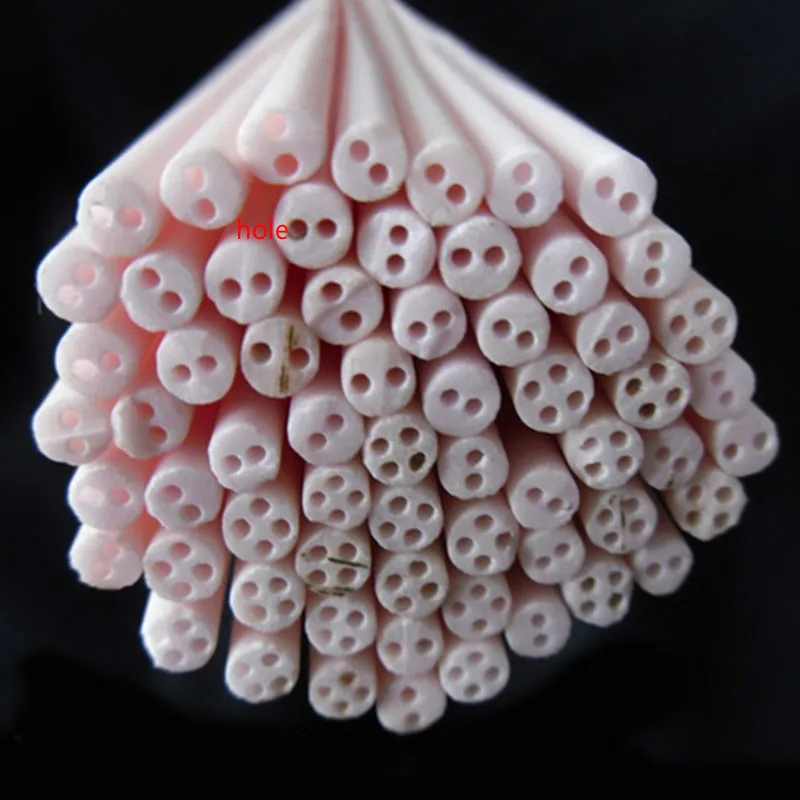 Tubo Ceramico In Alluminio 0,4 1 2 3 4 5 6 7 8 10 12 16 18mm ID Tubo A Foro Passante Singolo 99% Isolamento Corindone Lungo 100mm - Foto 5