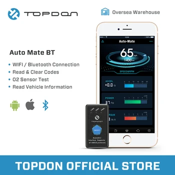 

TOPDON AutoMate Bluetooth 4.0 OBD2 OBDII Automotive ELM327 Professional Car Diagnostic Code Reader Scan Tool for IOS Android