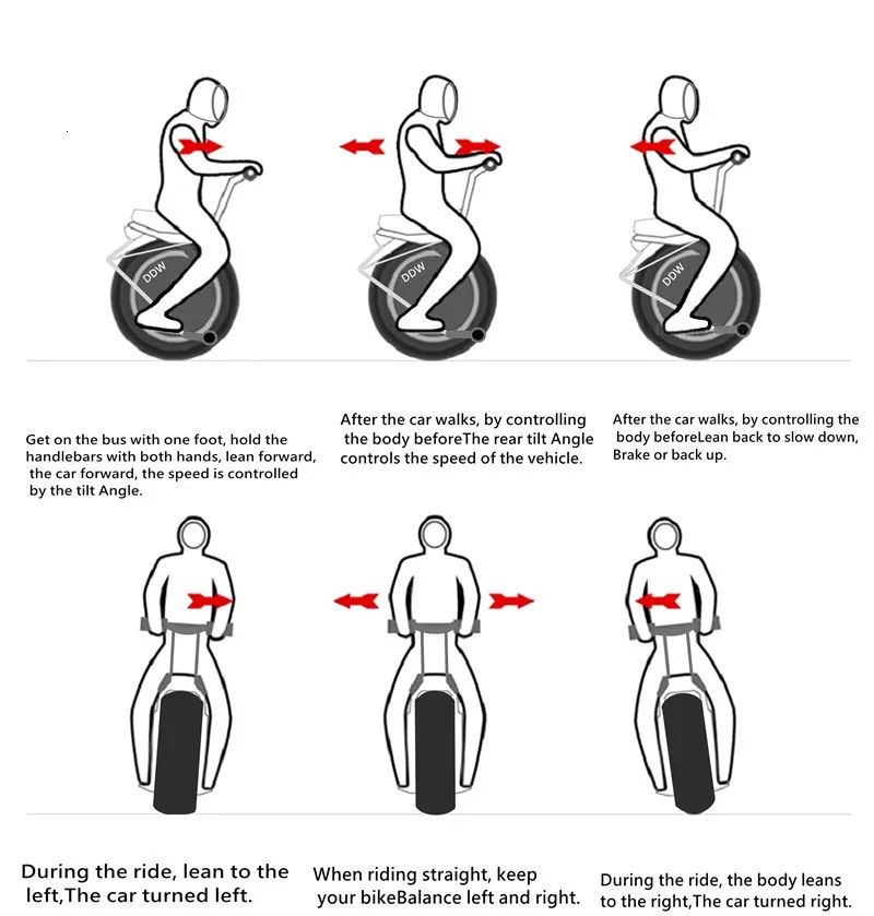 Daibot Electric Unicycle With Seat 18 Inch One Wheel Self-balancing Motorcycle Adults Electric Scooter 1000W 60V 90KM (25)