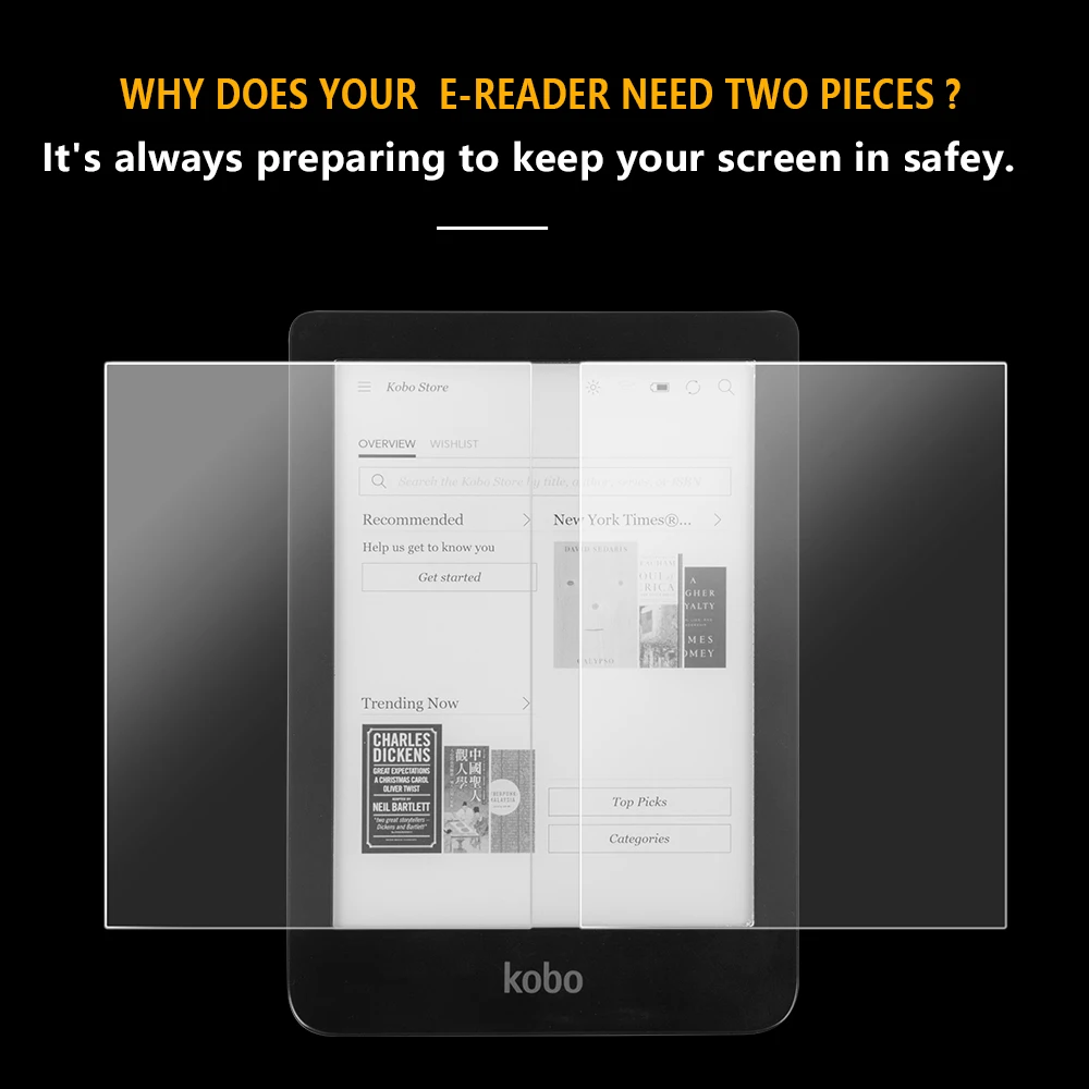 Протектор экрана закаленное стекло для Kobo Clara HD " E-reader экран с защитой против царапин защитный чехол для нового Kobo Libra H2O 7''