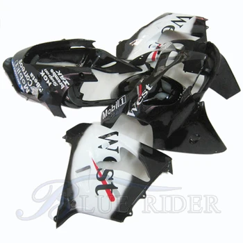 

ABS Plastic motorcycle fairing kit for Kawasaki ninja ZX-9R 2002 2003 aftermarket ZX9R 02 - 03 WEST White black bodyworks