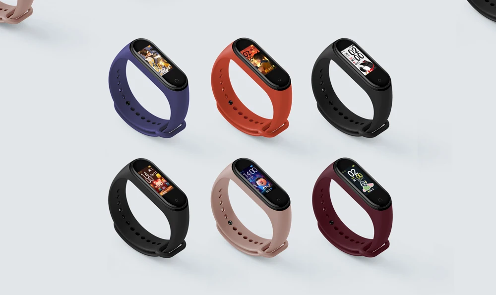 Mi band 4 китайская версия Смарт-браслета mi band 4 браслет сердечного ритма часы с цветным экраном Bluetooth 5,0