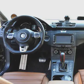 

2PCS 30cmX150cm Carbon Fiber Vinyl Wrap Film Black Car Wrapping Foil Console Computer Laptop Phone Cover Motorcycle Sticker