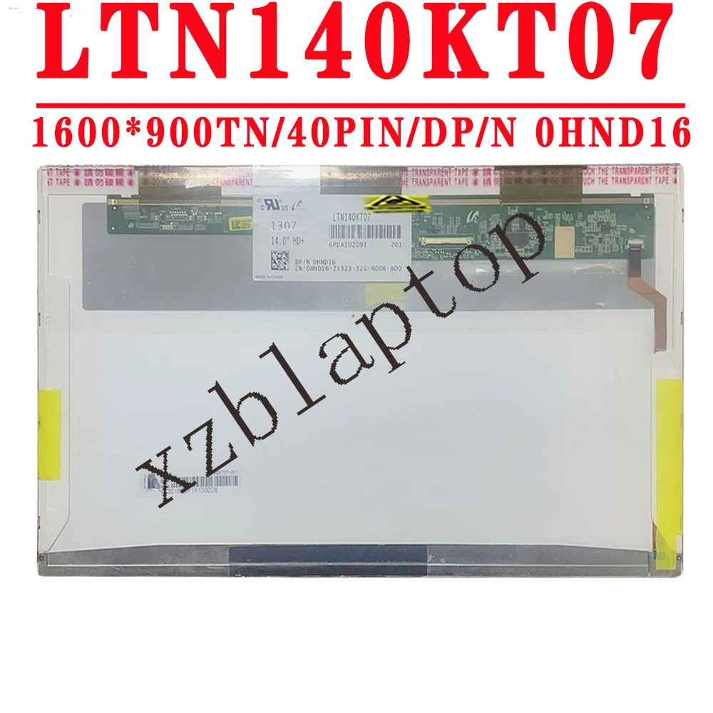 

LTN140KT07 LTN140KT07 201 14.0 inch 1600x900 TN LVDS 40PINS 45%NTSC 60HZ 200 cd/m² Contrast Ratio 200:1 Laptop LCD Screen
