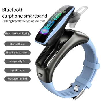 

2020 Vwar TalkBand with siri Call Earphone Smart Bracelet heart rate Blood Pressure Monitor Sport Band Fitness Tracker Wristband