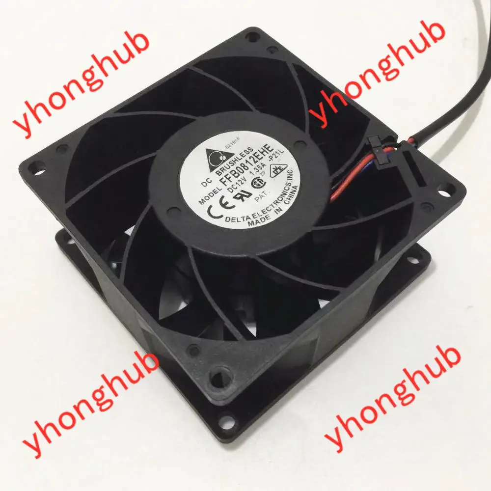 

Вентилятор охлаждения сервера Delta Electronics FFB0812EHE P21L DC 12 В 1,35 а 80x80x38 мм