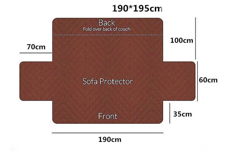 Диван крышка собака для детей коврик протектор мебели Реверсивный съемный подлокотник чехлов для 1/2/3 диваны Гостиная