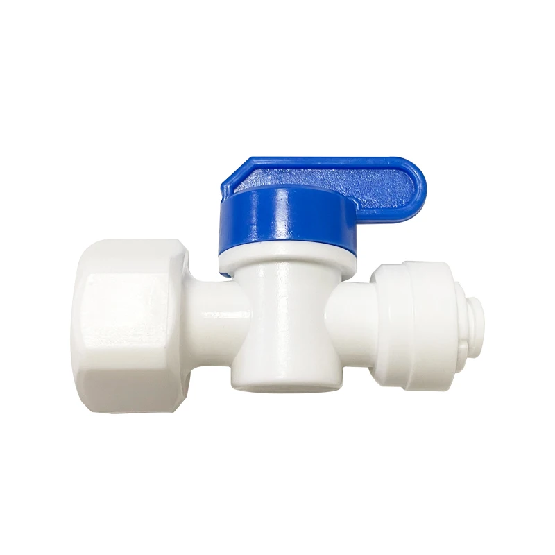 

Reverse Osmosis Filter System Purifier 1/2" Female Thread to 1/4" Pipe Ball Valve Quick Connect Shut Off Water Purifier Valve ET