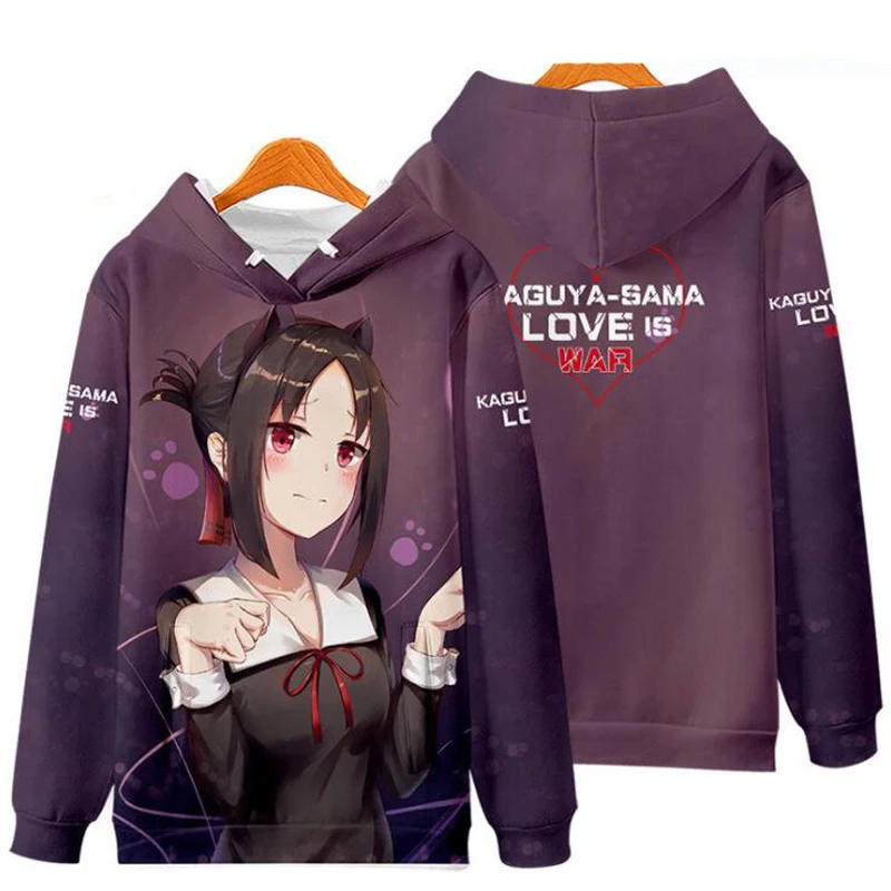 

Anime Kaguya Sama Love Is War Cosplay Hoodie Women Men Harajuku Sweatshirts Streetwear Hip Hop Pullover Hooded Jacket Outerwear