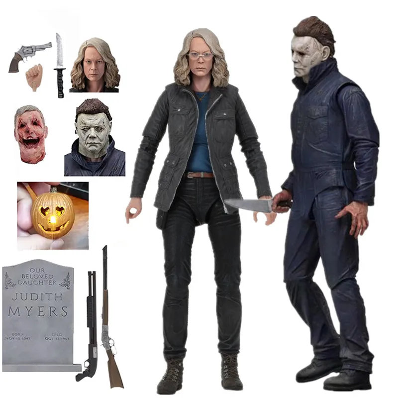 Фигурка для Хэллоуина Ultimate Laurie Strode Майкл Майерс Тыква светодиодный светильник