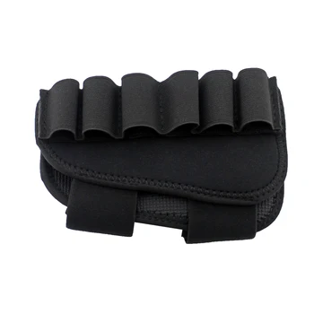 

Tactical Buttstock Cheek Rest Pouch with 12 Rounds 12 20 Gauge Shell Holder Magazine Pouch