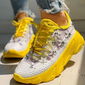 

GIGIFOX 2020 INS HOT Lace Mesh dirving walking sneakers comfy flowers Leisure Maternity shoes Women Flats Footwear