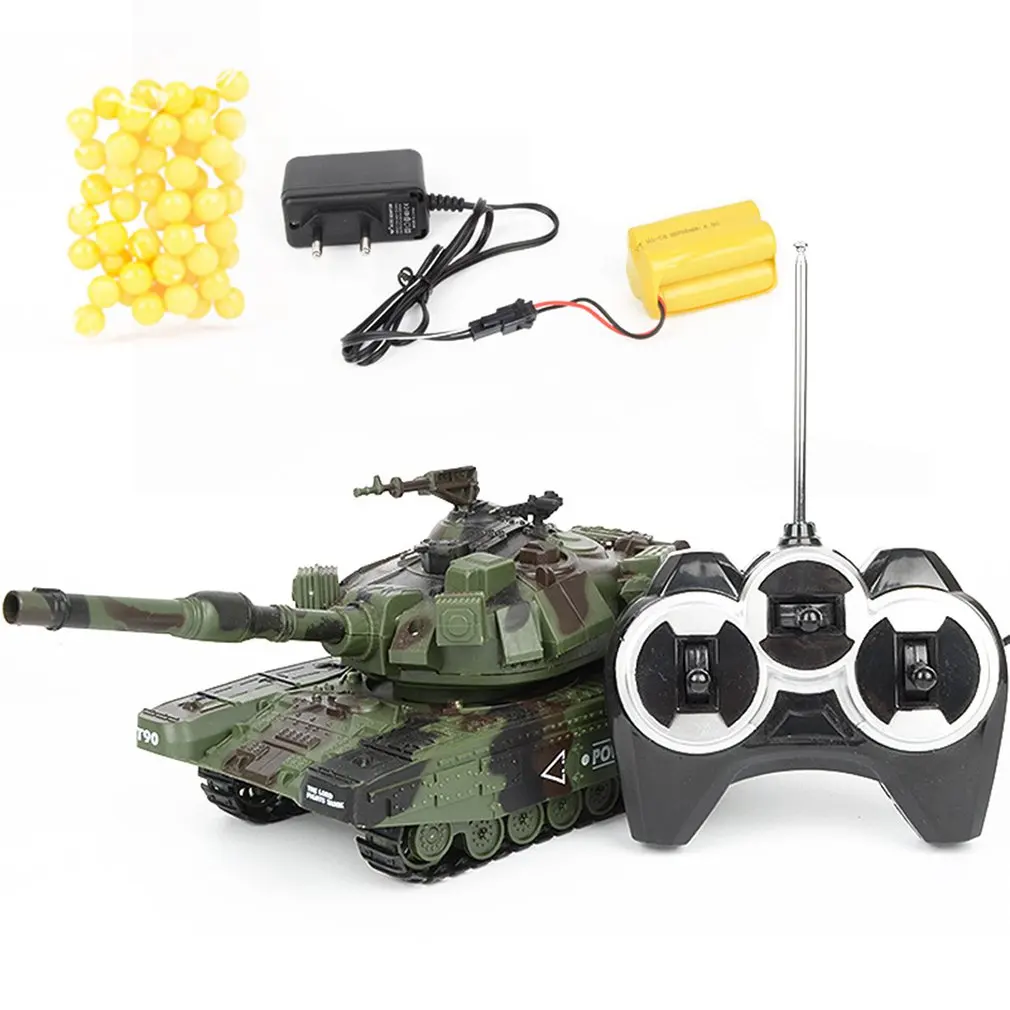RC Battle Tank Crawler Tactical Vehicle Main Military Remote Control with Shoot Bullets Model Electronic Toys 1:32 | Игрушки и хобби