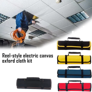 

Waterproof Folding Tool Roll Bag Multifunction Oxford Canvas Storage Hand Tool Bag Tool Roll Storage Pocket Tools