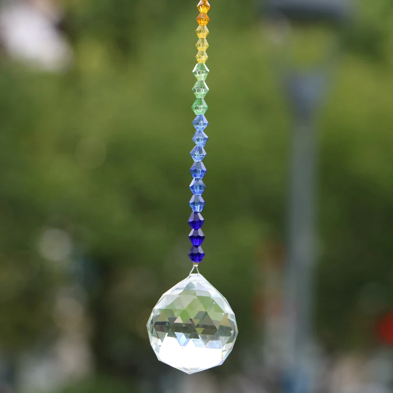 1PCS Hanging Window Crystals Chakra Crystal Suncatchers Fengshui Prisms Pendant Rainbow Maker