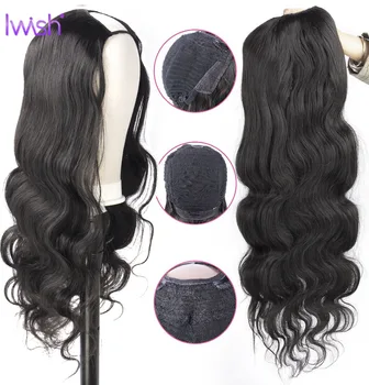 

30 inch Wig U Part Wig 100% Human Hair Wigs Body Wave Peruvian Remy Lace Wigs For Black Women Full Machine Wig 150% Density