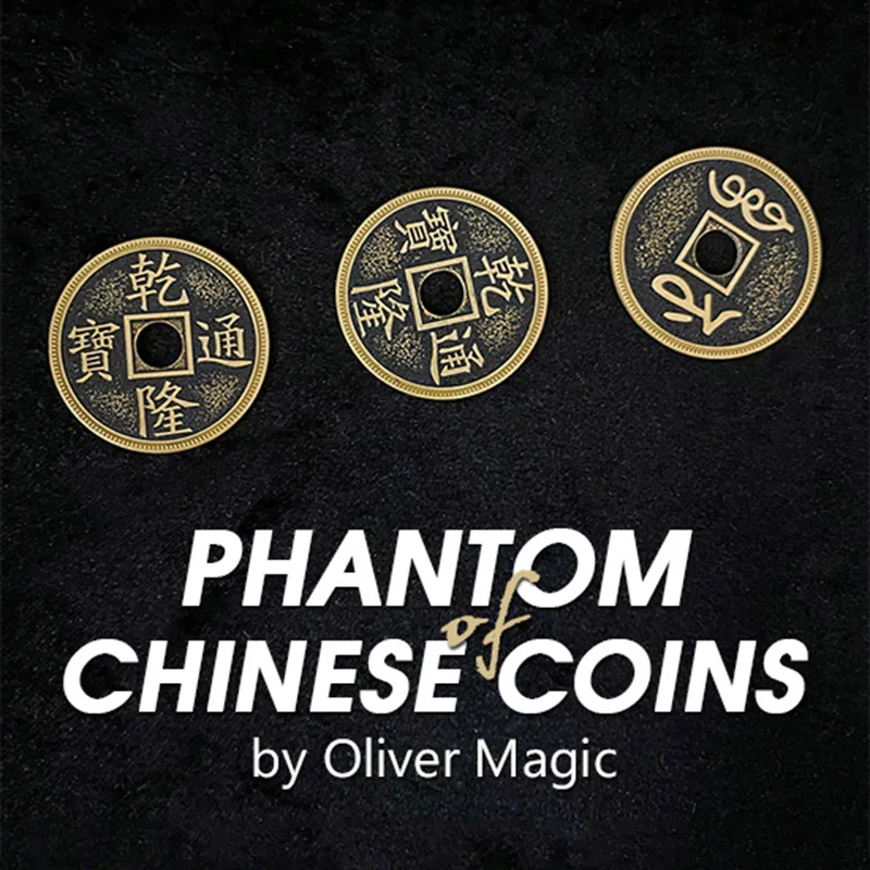 Phantom of Chinese Coins Magic Tricks Gimmicks Mentalism Props Chinese Palace Coin Appearing Vanishing Magician Props