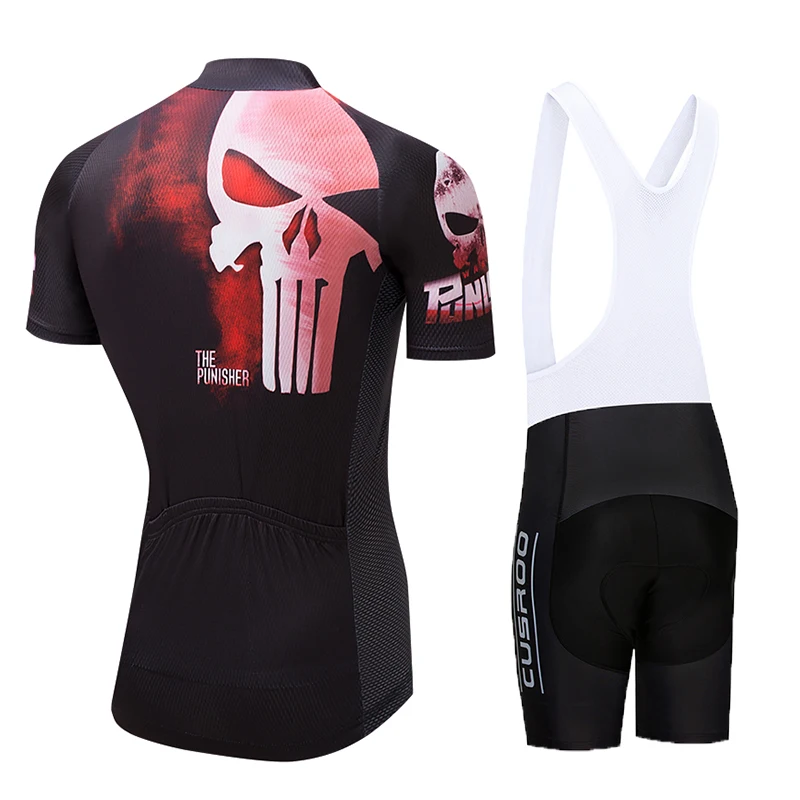 The bike Team Red Cycling Jerseys Set MTB Clothing Bib Short Shirt Ropa maillot Ciclismo Bike Wear Maillot Culotte Gel Pad