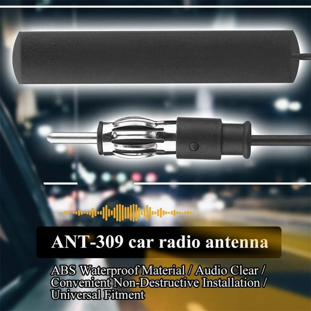 Новая автомобильная антенна FM радио длина усиленный супер тонкий скрытый крепление на стеклянном экране Крыши Водонепроницаемый