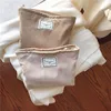 PURDORED 1 Pc Soft Corduroy Makeup Bag for Women Large Solid Color Cosmetic Bag Travel Makeup Storage Organizer Girl Beauty Case ► Photo 2/6