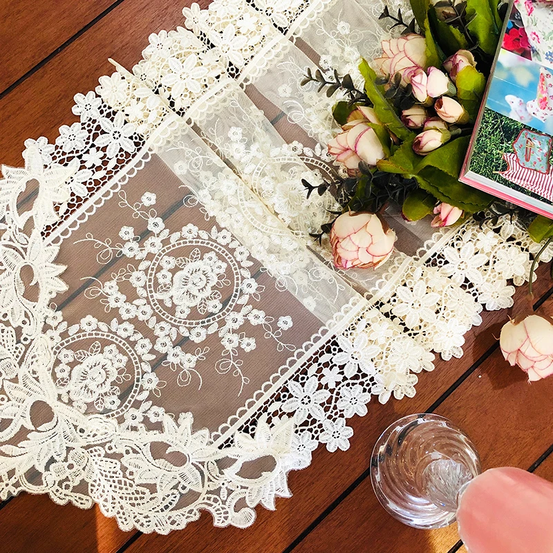 Гордая Роза европейский стол флаг кружево Настольная дорожка ткань покрытие