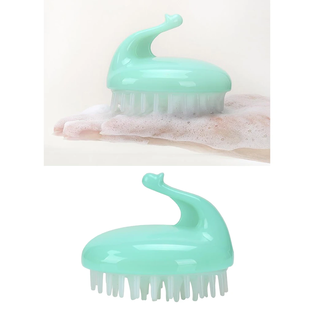 Silicone Hair Scalp Massager Shampoo Brush Head Scrubber Dandruff Brush for Women Men or Pets
