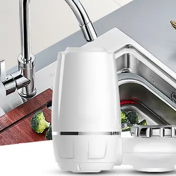 

Home Faucet Filter Splash Proof Tap Nozzle Water Purifier Medical Stone Magnetized Water Filter Kitchen Tool 2018