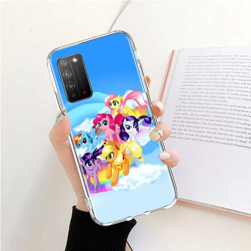 Радужный силиконовый чехол My Little Pony для Huawei Honor 9S 9C 9A 8X 9X Pro 10 Lite 20 30 Youth Play задняя