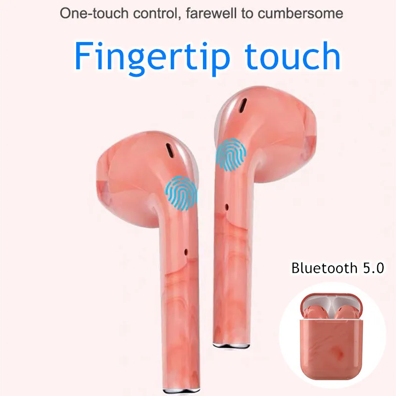 

i15 tws Fingerprint Touch Bluetooth Earphones Wireless 3D Stereo with Charging Box Earbuds Mic For All Smart Phone