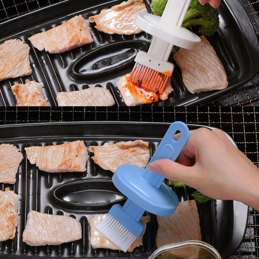 Silicone BBQ Brush Barbecue Cleaning Brush Baking Bread Cooking Oil Cream Tools Multipurpose Kitchen Utensil Tool Random